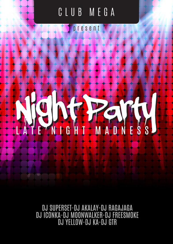 Partito notte flyer 
