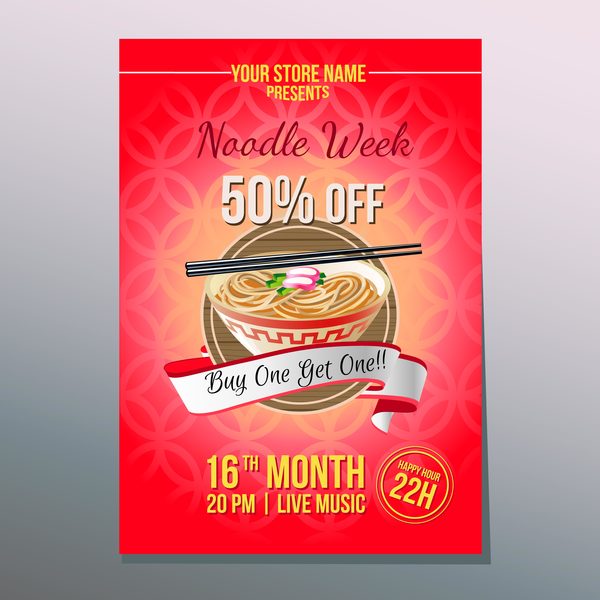 settimana di noodle poster 
