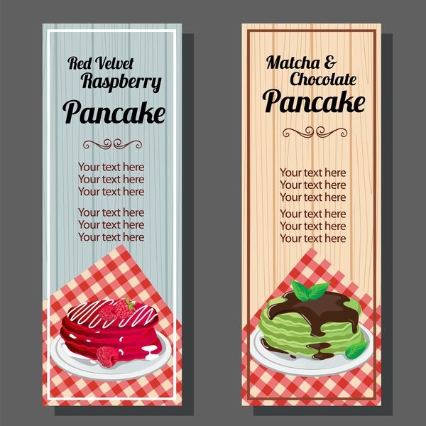 verticale vuoto pancake banner 