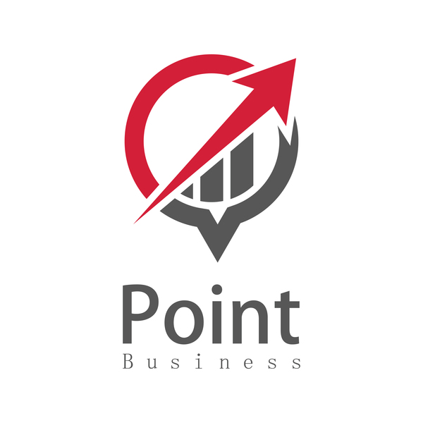 Punto logo business arow 